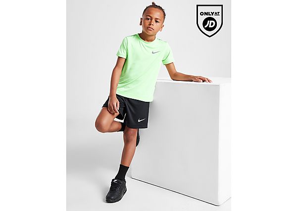 Nike Miler T-Shirt Shorts Set Children Green