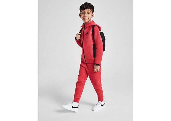 Nike Tech Fleece Tracksuit Children Red