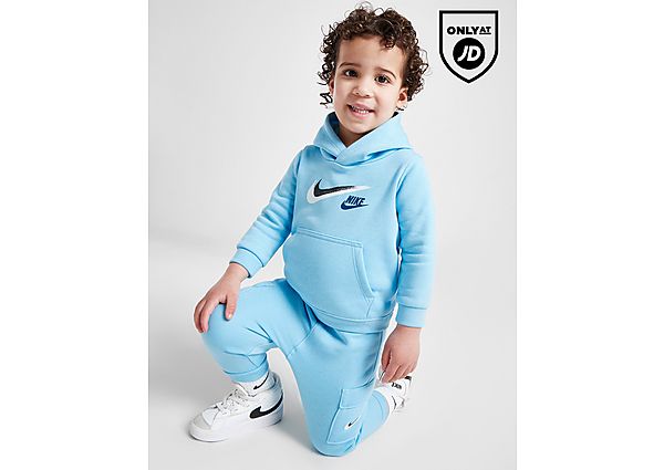 Nike Cargo Overhead Hoodie Tracksuit Infant Blue