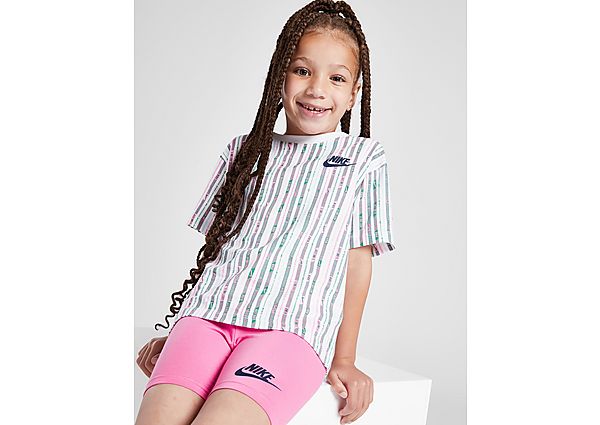 Nike Girls' Stripe T-Shirt/Shorts Set Children - Mens, Multi