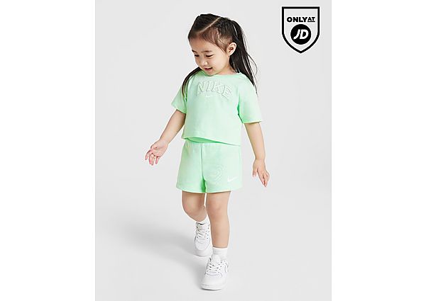 Nike Girls' Varsity T-Shirt Shorts Infant Green Kind Green