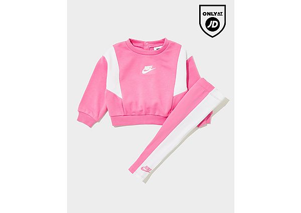 Nike Girls' Colour Block Tracksuit Infant Pink