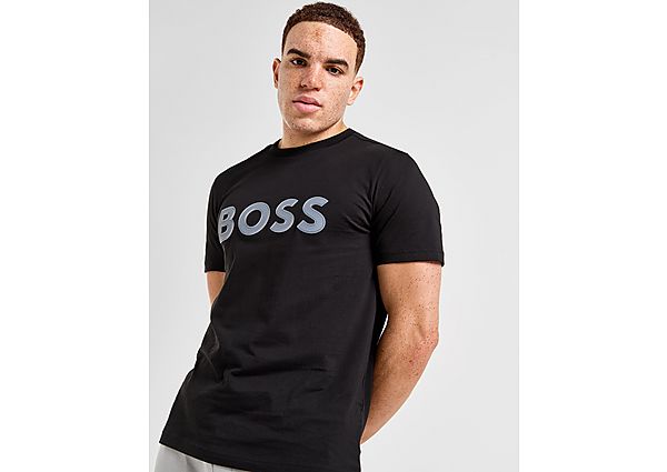 Boss Large Logo T-Shirt Black- Heren Black