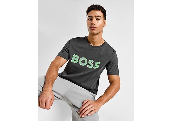 Boss Logo T-Shirt Grey- Heren Grey