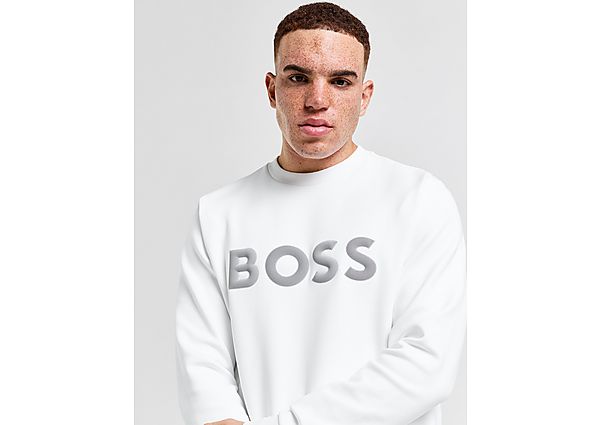 Boss Salbo Core Sweatshirt White- Heren White