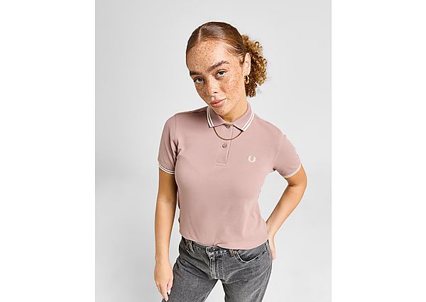 Fred Perry Twin Tipped Polo Shirt Pink- Dames Pink