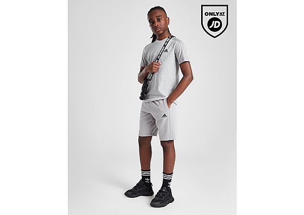 Adidas Badge of Sport T-Shirt Shorts Set Junior Grey
