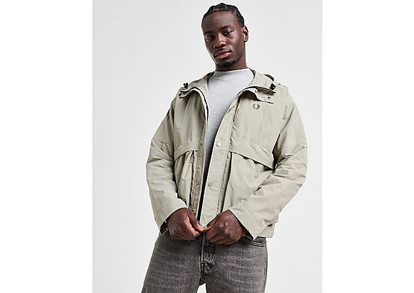 Fred Perry Cropped Parka Beige- Heren Beige