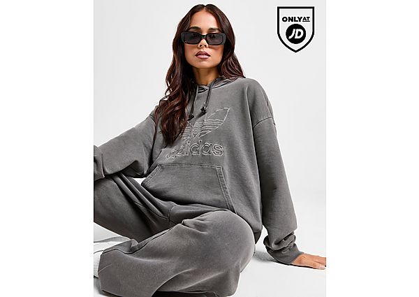 Adidas Originals Outline Wash Hoodie Grey- Dames Grey