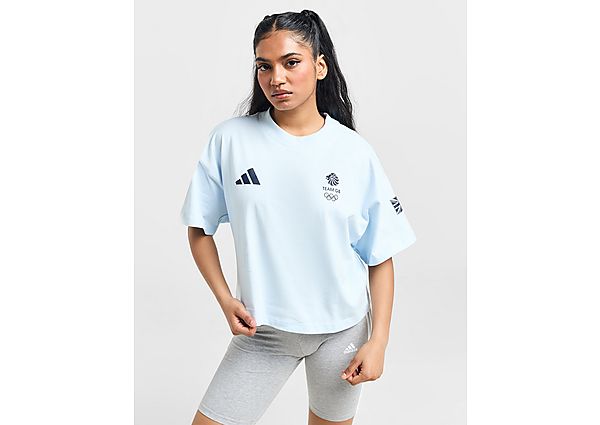 Adidas Team GB T-Shirt Sky Tint- Dames Sky Tint