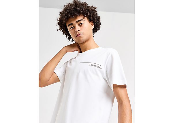 Calvin Klein Small Logo T-Shirt White- Heren White
