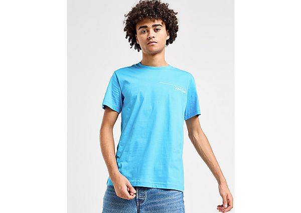 Calvin Klein Small Logo T-Shirt Blue- Heren Blue