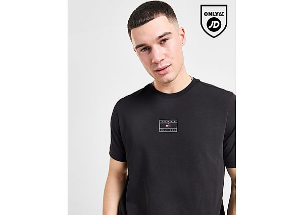 Tommy Hilfiger Small Logo T-Shirt Black- Heren Black