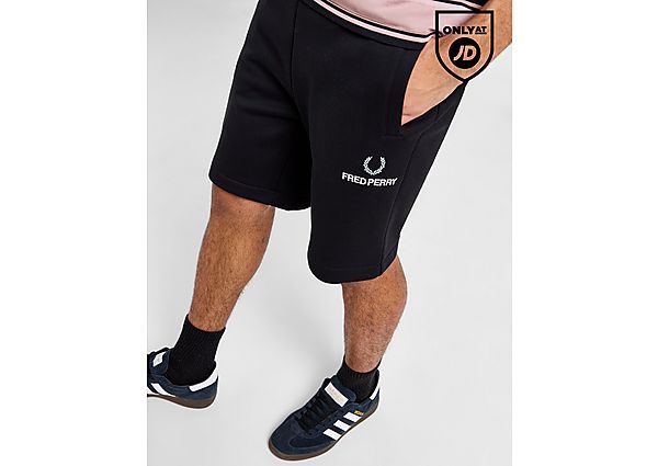 Fred Perry Stack Shorts BLACK- Heren BLACK