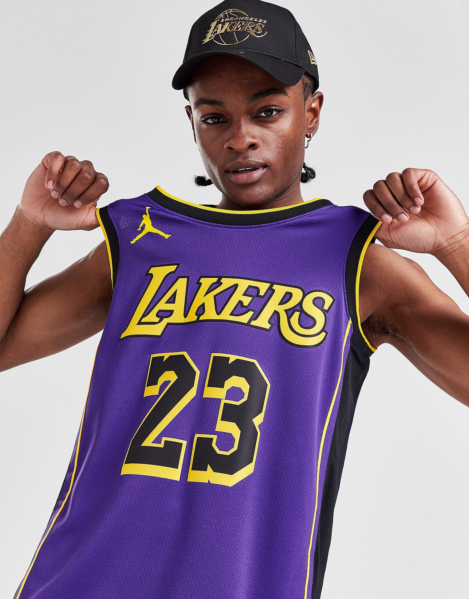 Jordan Maillot NBA LA Lakers James #23 Swingman Homme