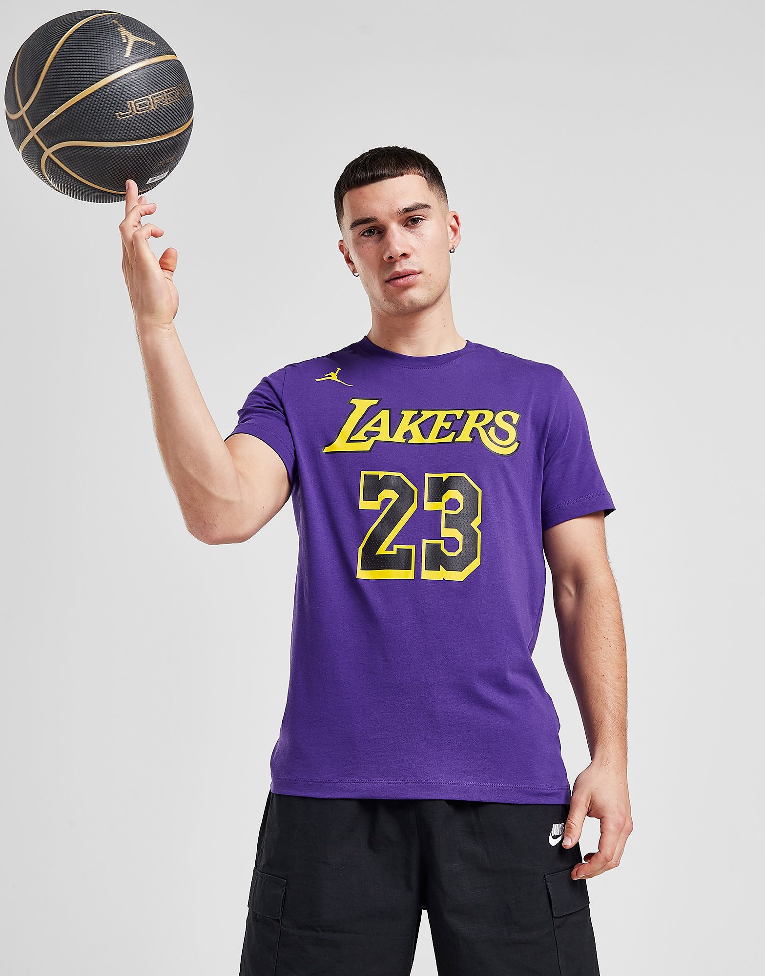Jordan T shirt NBA LA Lakers James #23 Statement Homme