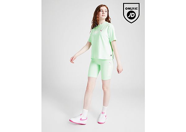 Puma Girls' Bike Shorts Junior, Green
