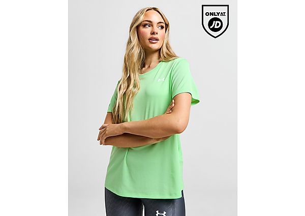 Under Armour Tech Textured T-Shirt Green- Dames Green