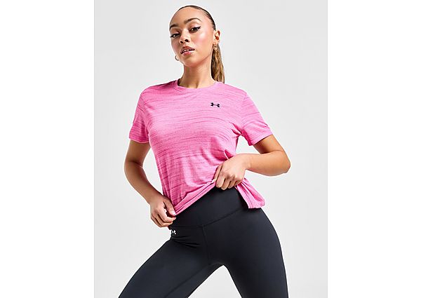 Under Armour Tech Tiger T-Shirt Astro Pink- Dames Astro Pink