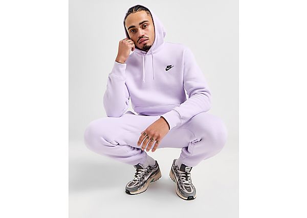Nike Hoodie Sportswear Club Fleece Purple- Heren Purple