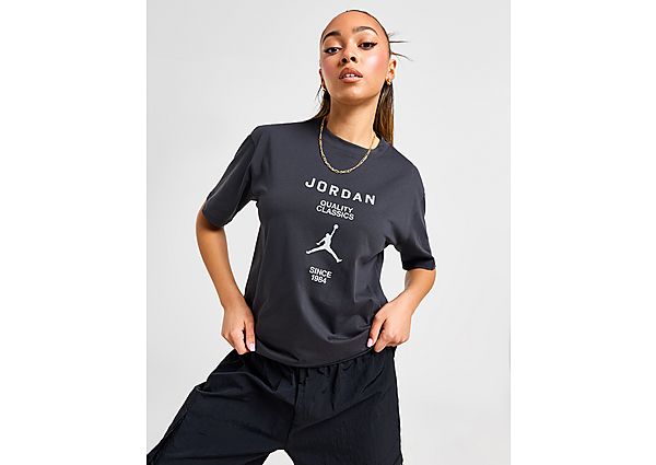 Jordan Centre Logo T-Shirt Black- Dames Black