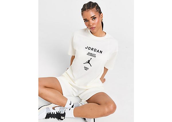 Jordan Centre Logo T-Shirt WHITE- Dames WHITE