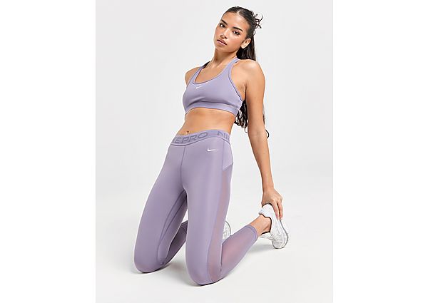 Nike 7 8-legging met halfhoge taille en mesh vlakken voor dames Pro Daybreak White- Dames Daybreak White