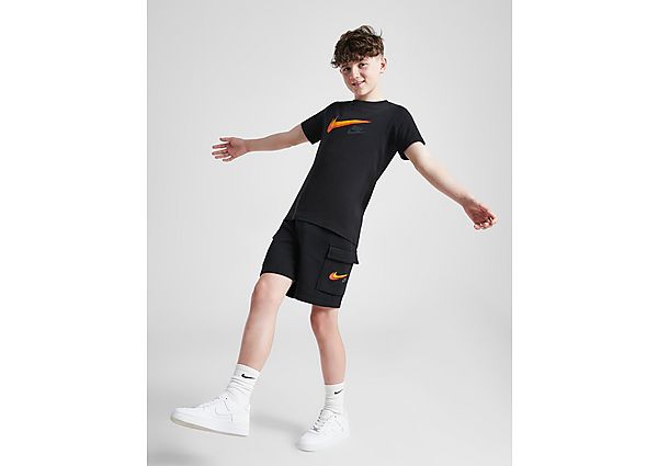 Nike Double Swoosh Cargo Shorts Junior Black
