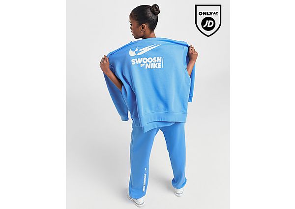 Nike Swoosh Oversized Joggers Blue- Dames Blue