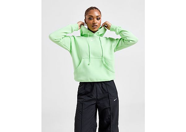 Nike Phoenix Fleece Hoodie Green- Dames Green