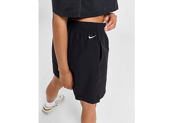 Nike Swoosh Woven Shorts Black- Dames Black