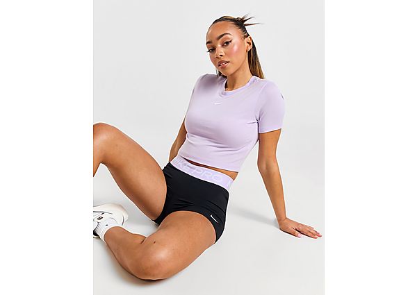 Nike Essential Slim Crop Top Purple- Dames Purple