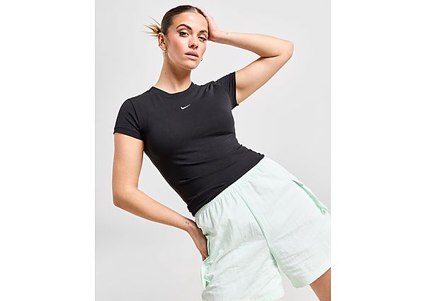 Nike Essential Sportswear Chill Knit T-Shirt Black- Dames Black