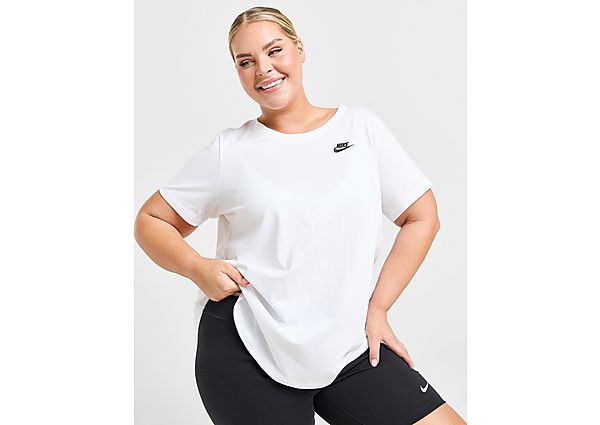Nike Plus Size Club Essentials T-Shirt, White