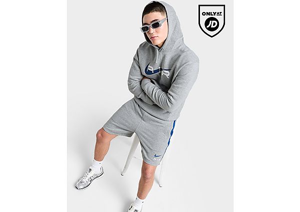 Nike Swoosh Fleece Shorts Heren Grey- Heren Grey
