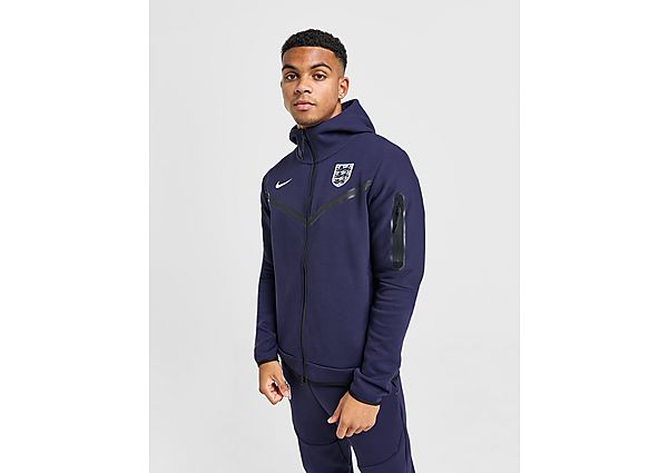 Nike England Tech Fleece Full Zip Hoodie - Mens, Blue