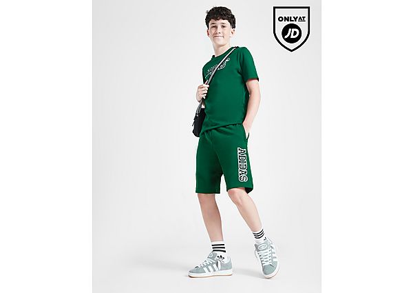 Adidas Originals College Logo Shorts Junior Green Kind Green