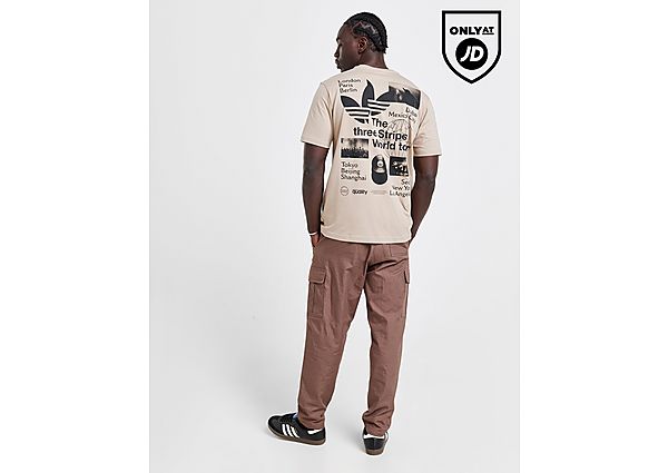 Adidas Originals World Tour T-Shirt Brown- Heren Brown