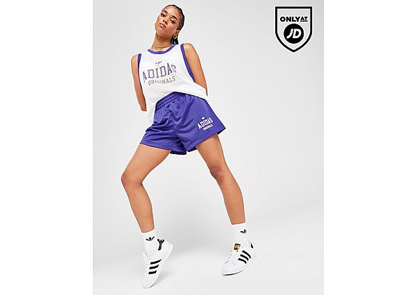 Adidas Originals Varsity Mesh Shorts Purple- Dames Purple