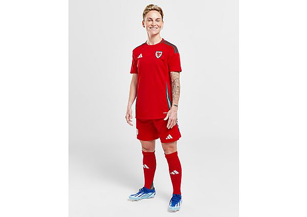 Adidas Wales 2024 Home Shorts Red- Dames Red
