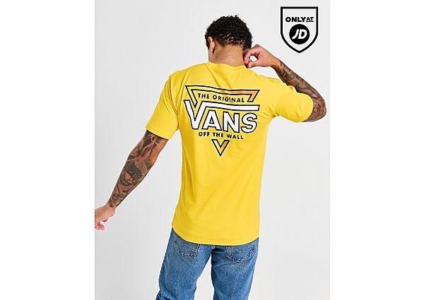 Vans Off The Wall Triangle T-Shirt Yellow- Heren Yellow