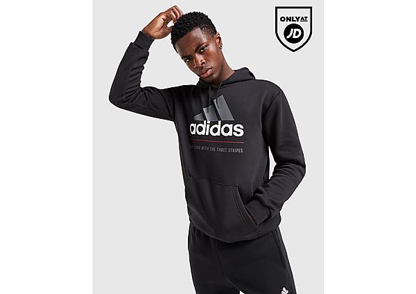 Adidas Badge of Sport Logo Hoodie Black- Heren Black