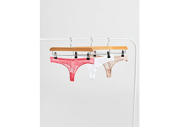 Calvin Klein Underwear 3 Pack Sheer Lace Strings Multi- Dames Multi