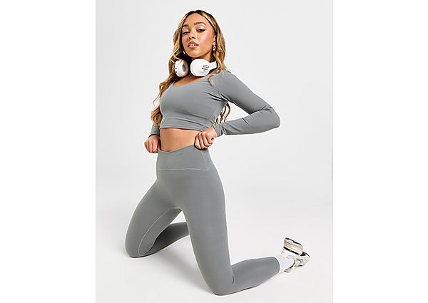 Gym King Peach Luxe Tights Grey- Dames Grey