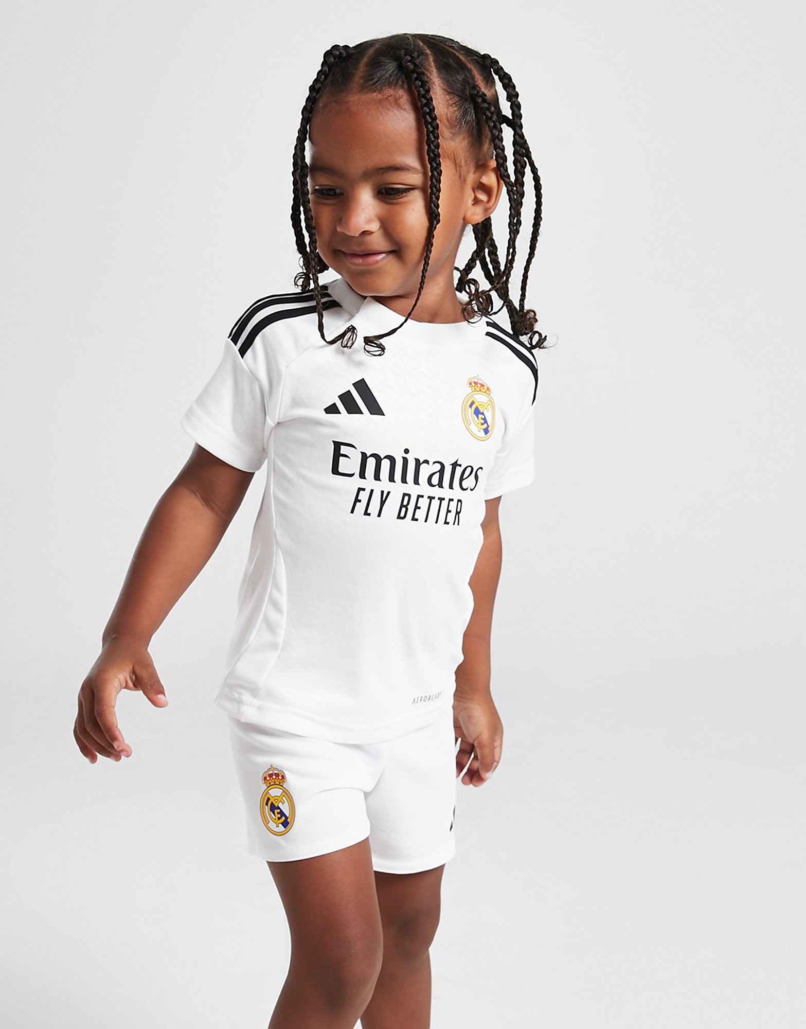 adidas Real Madrid 2024/25 Home Kit Infant - White, White