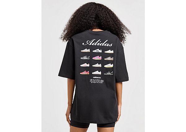 Adidas Originals Trefoil Footwear Graphic T-Shirt Black- Dames Black