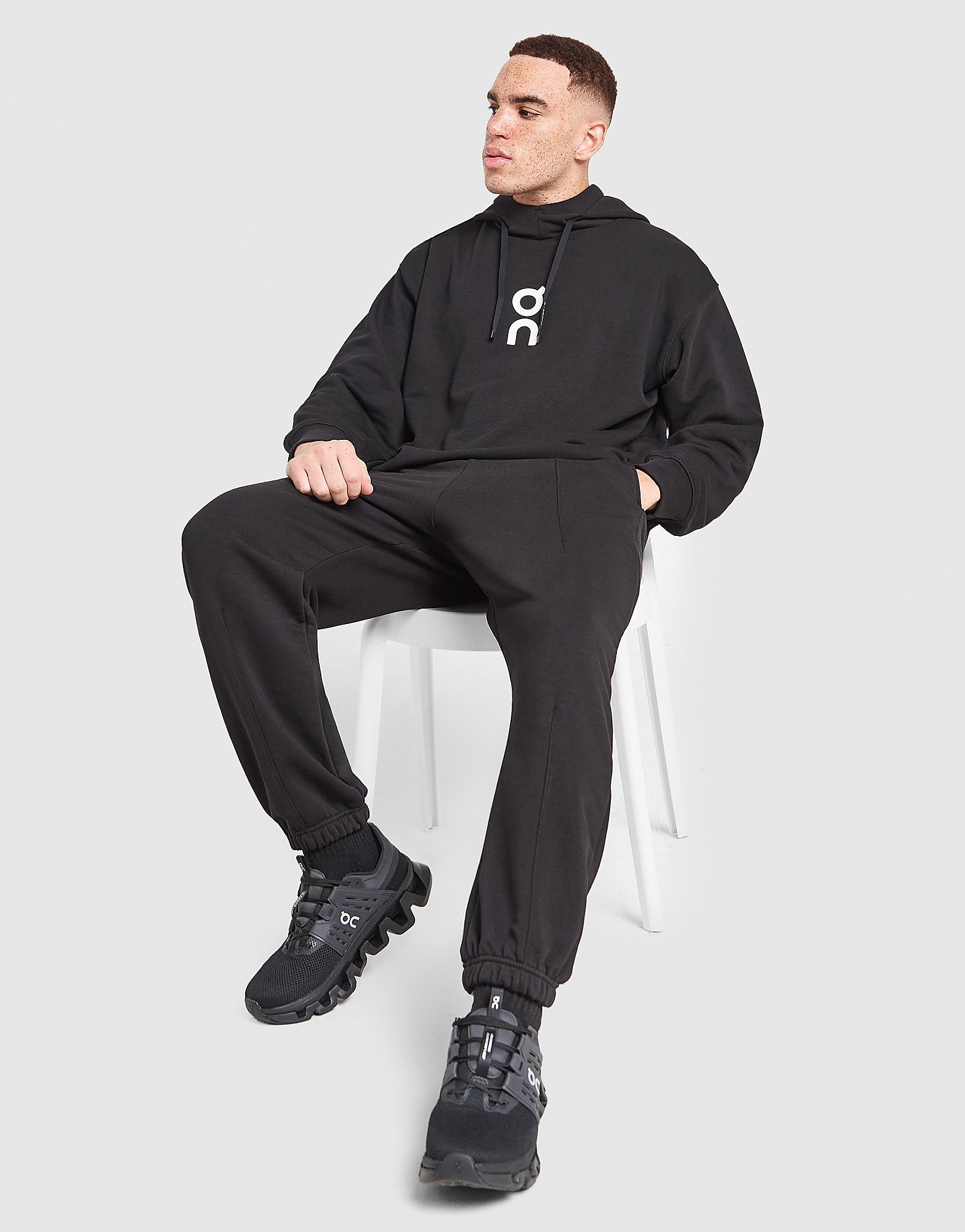 On Running Club Hoodie - Zwart- Heren, Zwart