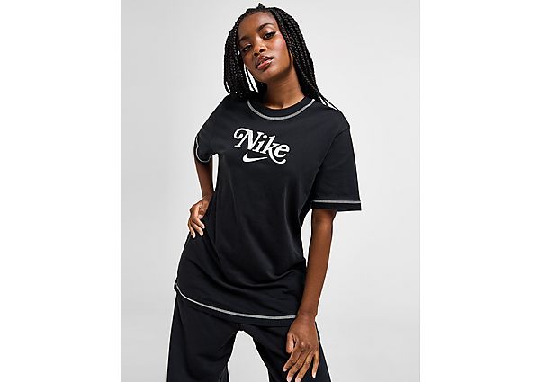 Nike Energy Boyfriend T-Shirt Black- Dames Black