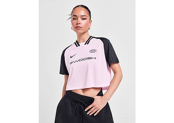 Nike Football Crop T-Shirt Pink- Dames Pink