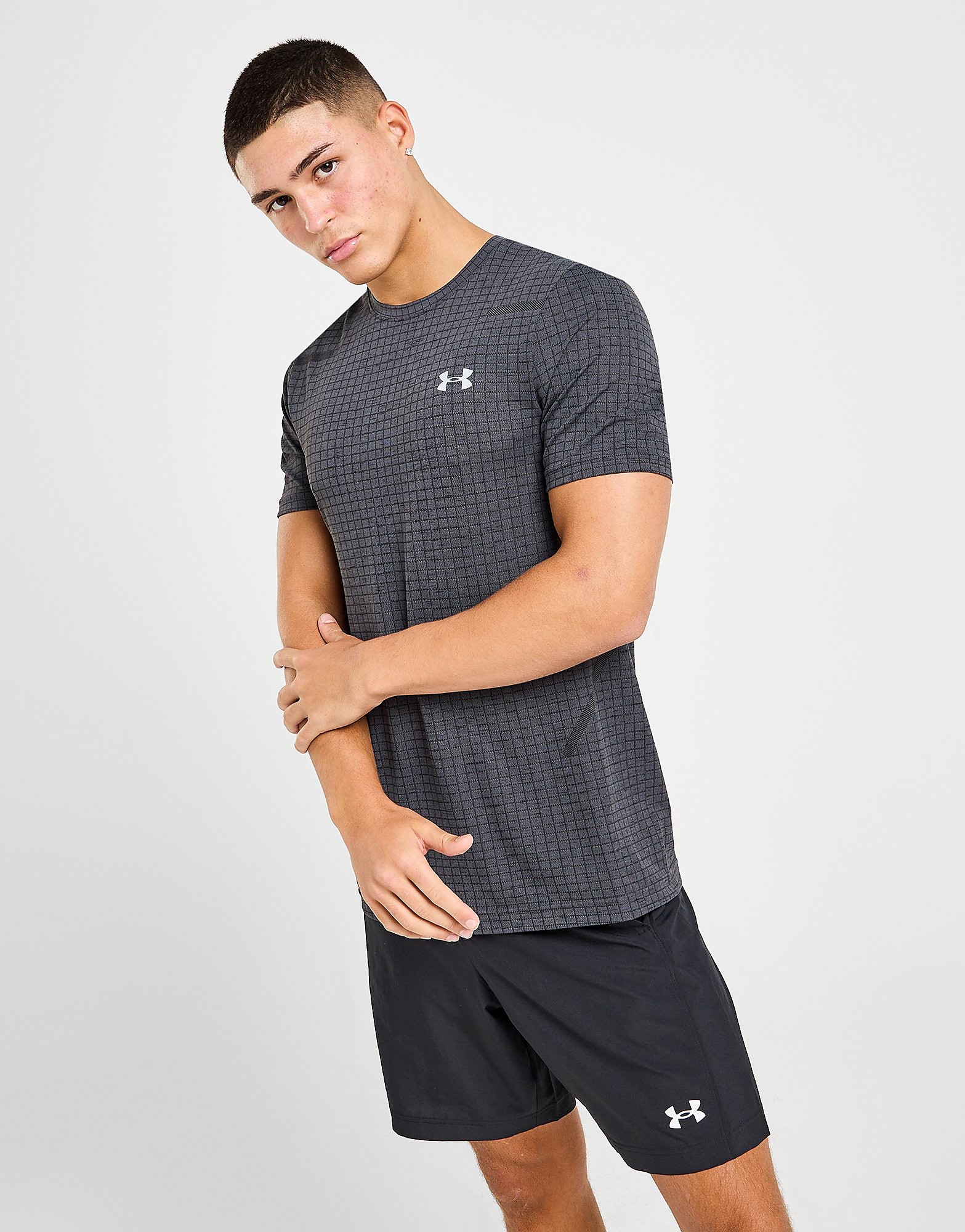 Mens Maglia Vanish Grid - Grigio, grigio grigio Uomo taglia S